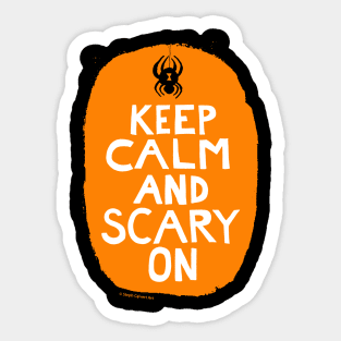 Keep calm and scary on Sticker